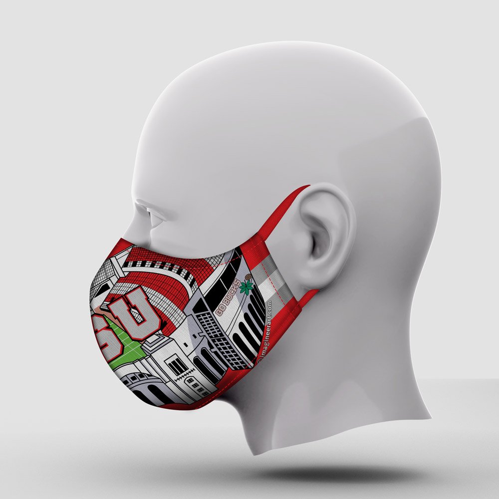 Custom Designed Mask OSU Left