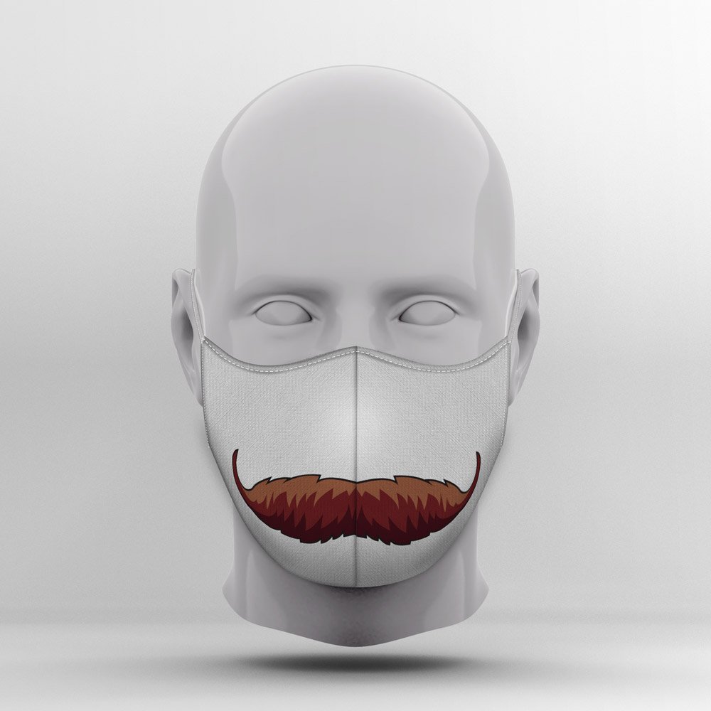 Custom Mask Mustache Mannequin