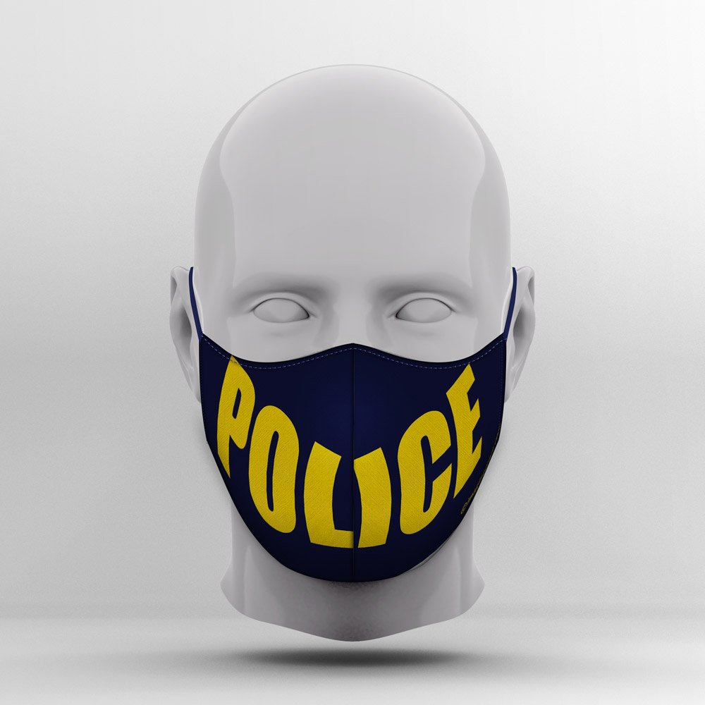 Custom Mask Police Yellow