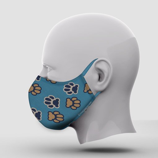 Coming Soon Custom Mask Cat Lover Cyan Left