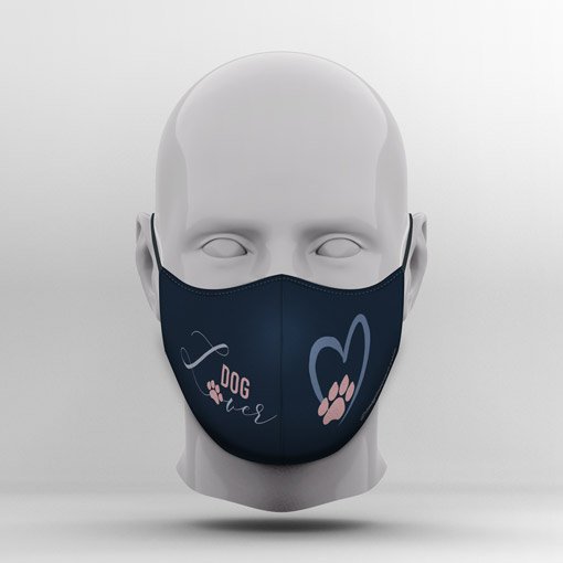 Coming Soon Custom Mask Dog Lover Blue