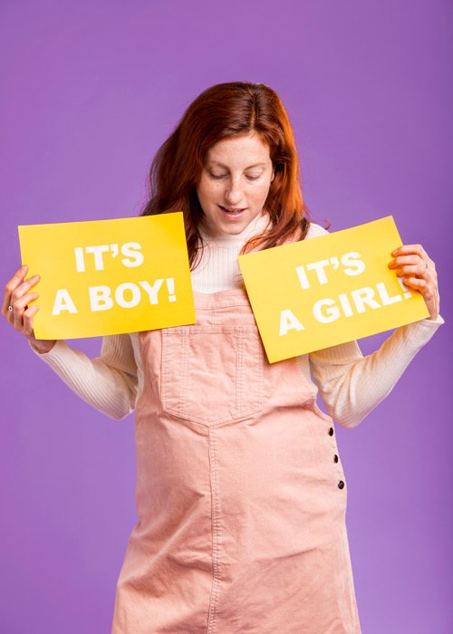 It's a boy it's a girl expectant mom