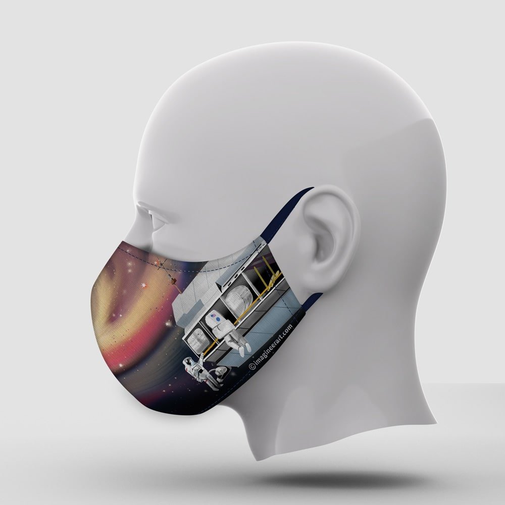 NASA space facemask left