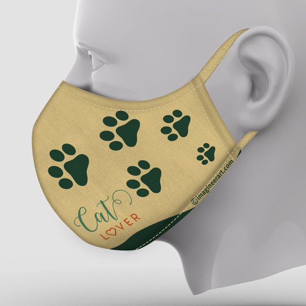 Custom Mask Cat Lover left