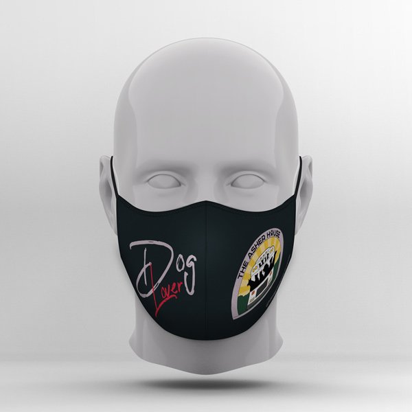 Custom Mask Dog Lover Black front