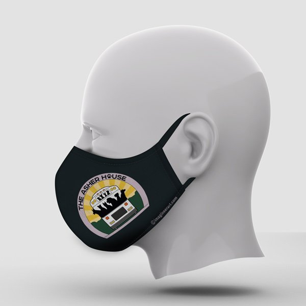 Custom Mask Dog Lover Black left