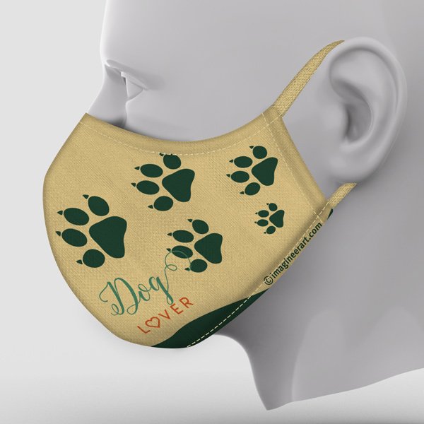 Custom Mask Dog Lover left