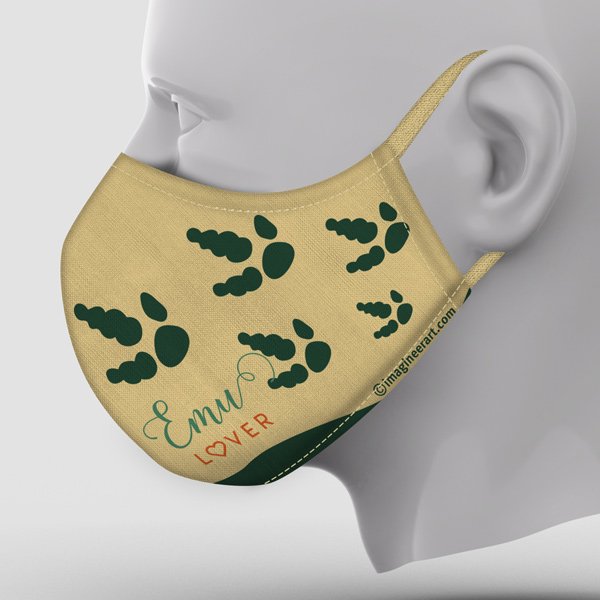 Custom Mask Emu Lover left