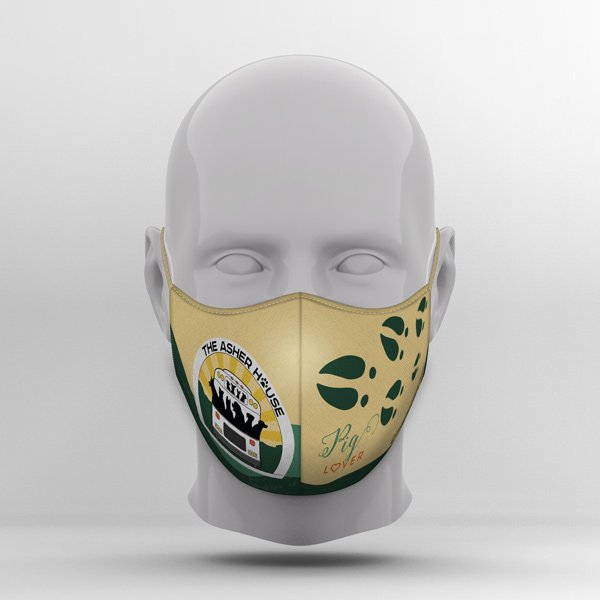 Custom Mask Pig Lover front